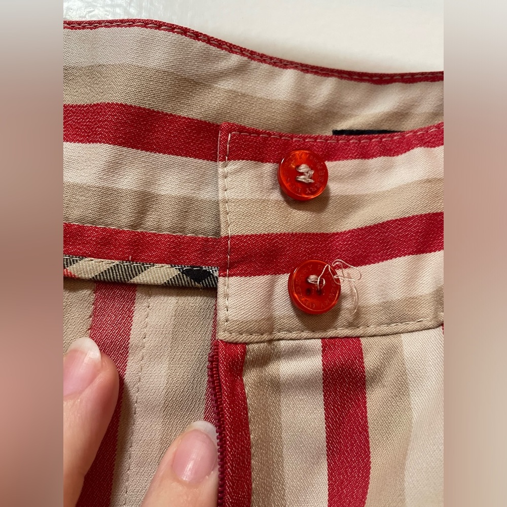 BURBERRY Women’s size 8 *rare vintage* striped ⛳️ golf skirt ⛳️ - Picture 9 of 16